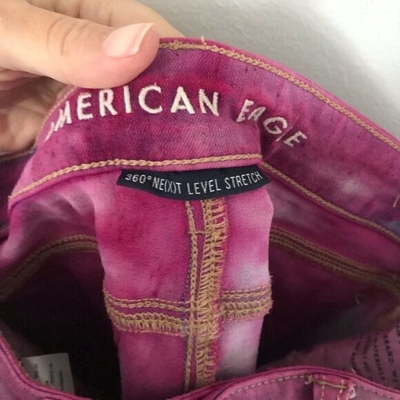 American Eagle custom dip dyed skinny jegging 360 next level stretch - Picture 8 of 10